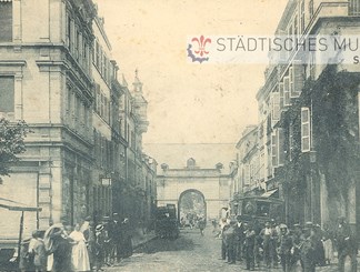 „Blick in die Deutsche Straße“, 1895