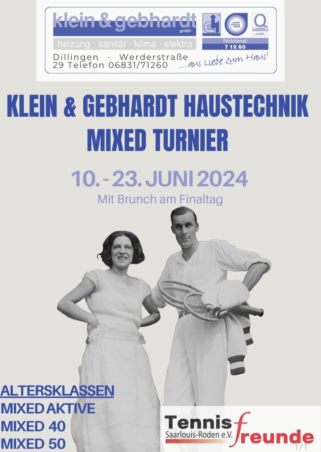 Klein & Gebhardt Haustechnik Mixed Turnier 10. - 23.06.2024