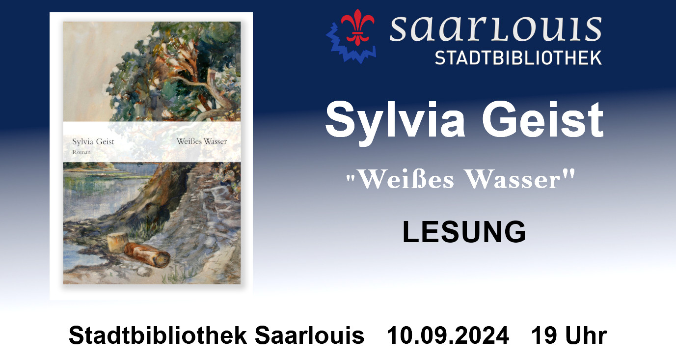 „Weißes Wasser“- Lesung mit Sylvia Geist, 10.9.24